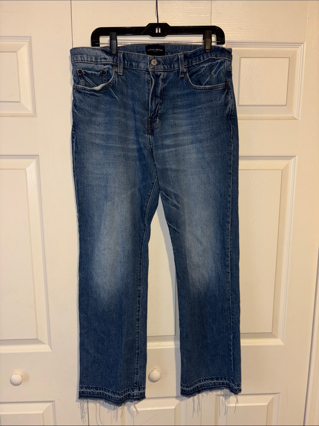 Lucky Brand Mens Straight Blue Denim Jeans